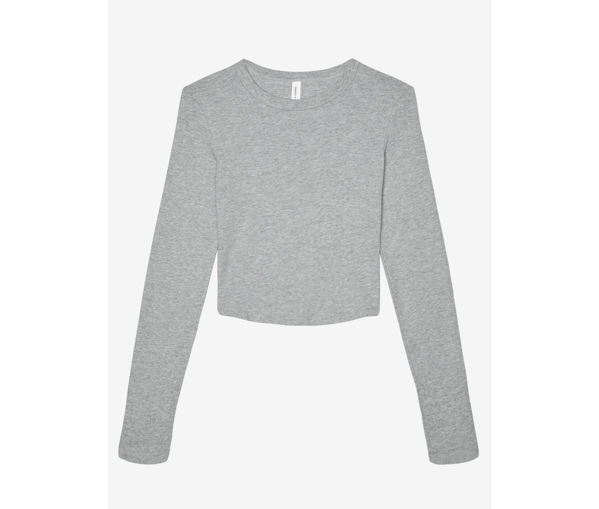 WOMEN'S MICRO RIB LONG SLEEVE BABY TEE – Image 2