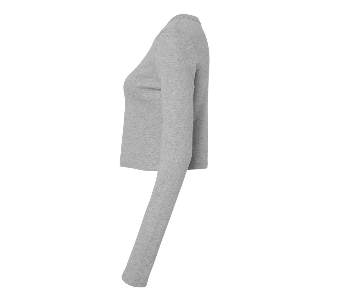 WOMEN'S MICRO RIB LONG SLEEVE BABY TEE – Image 3