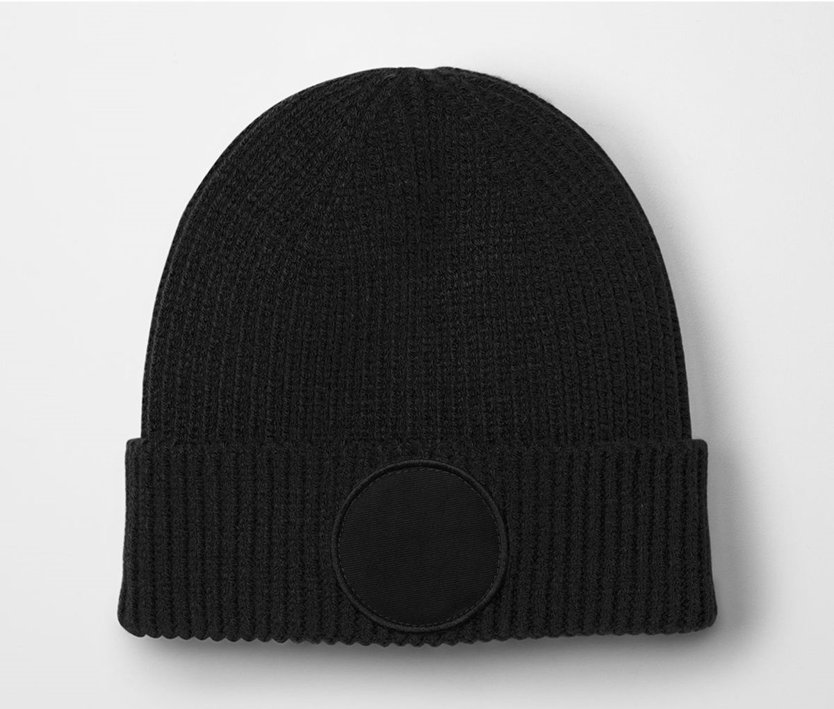 CIRCULAR FASHION PATCH BEANIE – Image 2