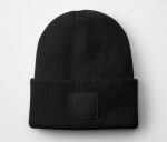 DEEP CUFFED TONAL PATCH BEANIE – Image 2