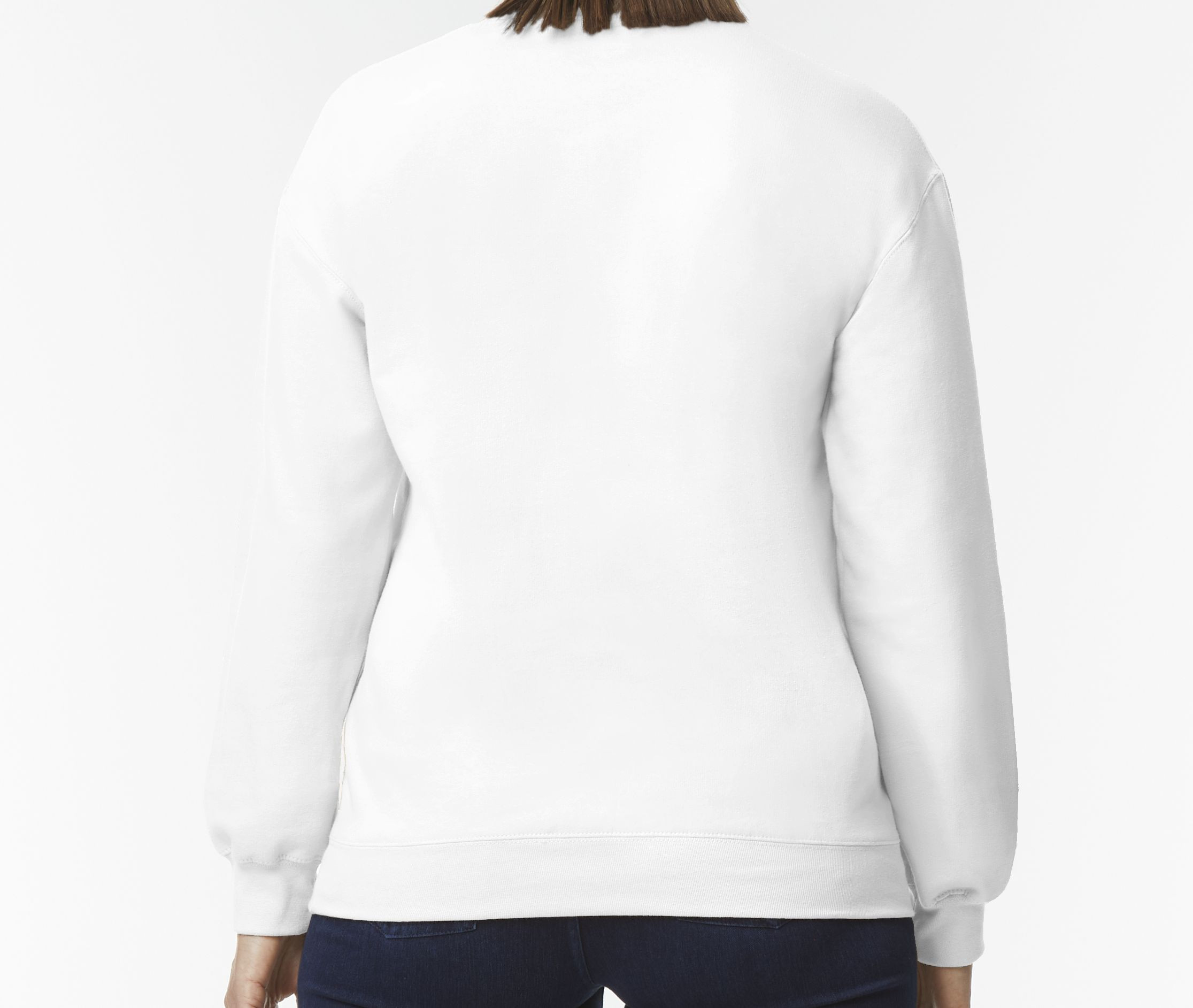 GNSF00_00_back SOFTSTYLE MIDWEIGHT FLEECE ADULT CREWNECK – Image 1