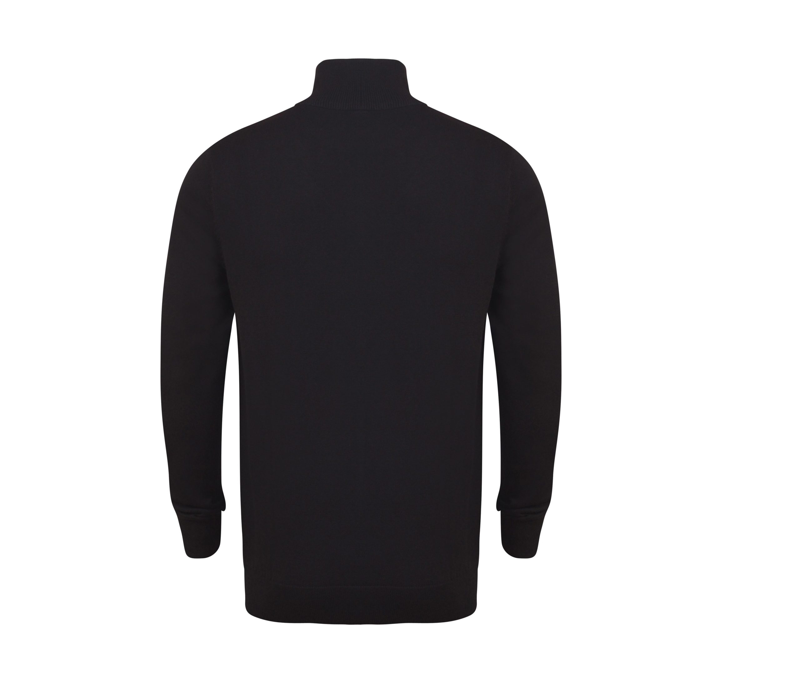 HY729_15_back MEN'S 1/4 ZIP JUMPER – Image 1