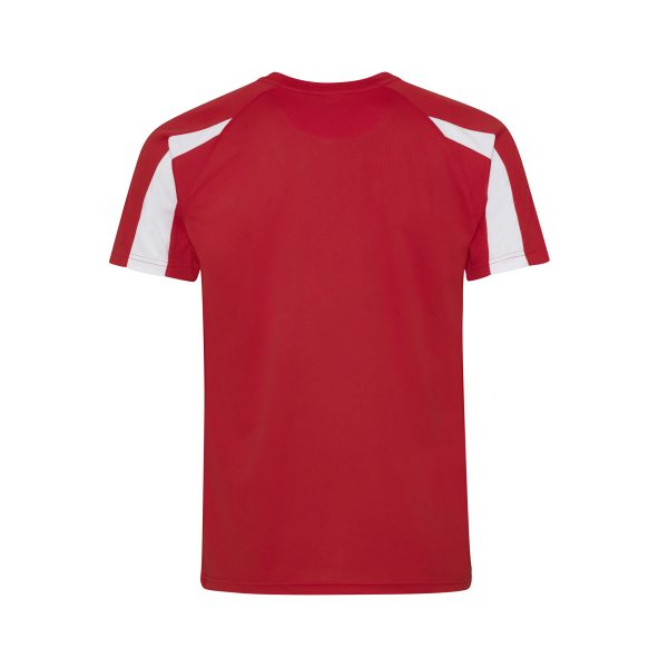 Fire red arctic white