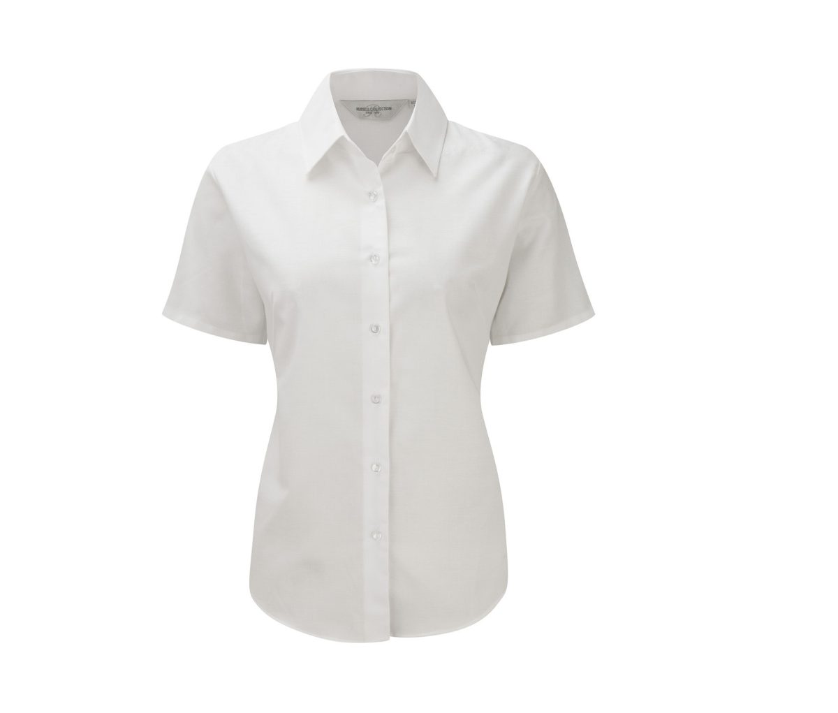 LADIES' SHORT SLEEVE TAILORED OXFORD SHIRT – Image 3