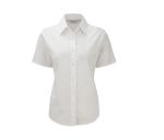 LADIES' SHORT SLEEVE TAILORED OXFORD SHIRT – Image 3
