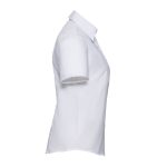 LADIES' SHORT SLEEVE TAILORED OXFORD SHIRT