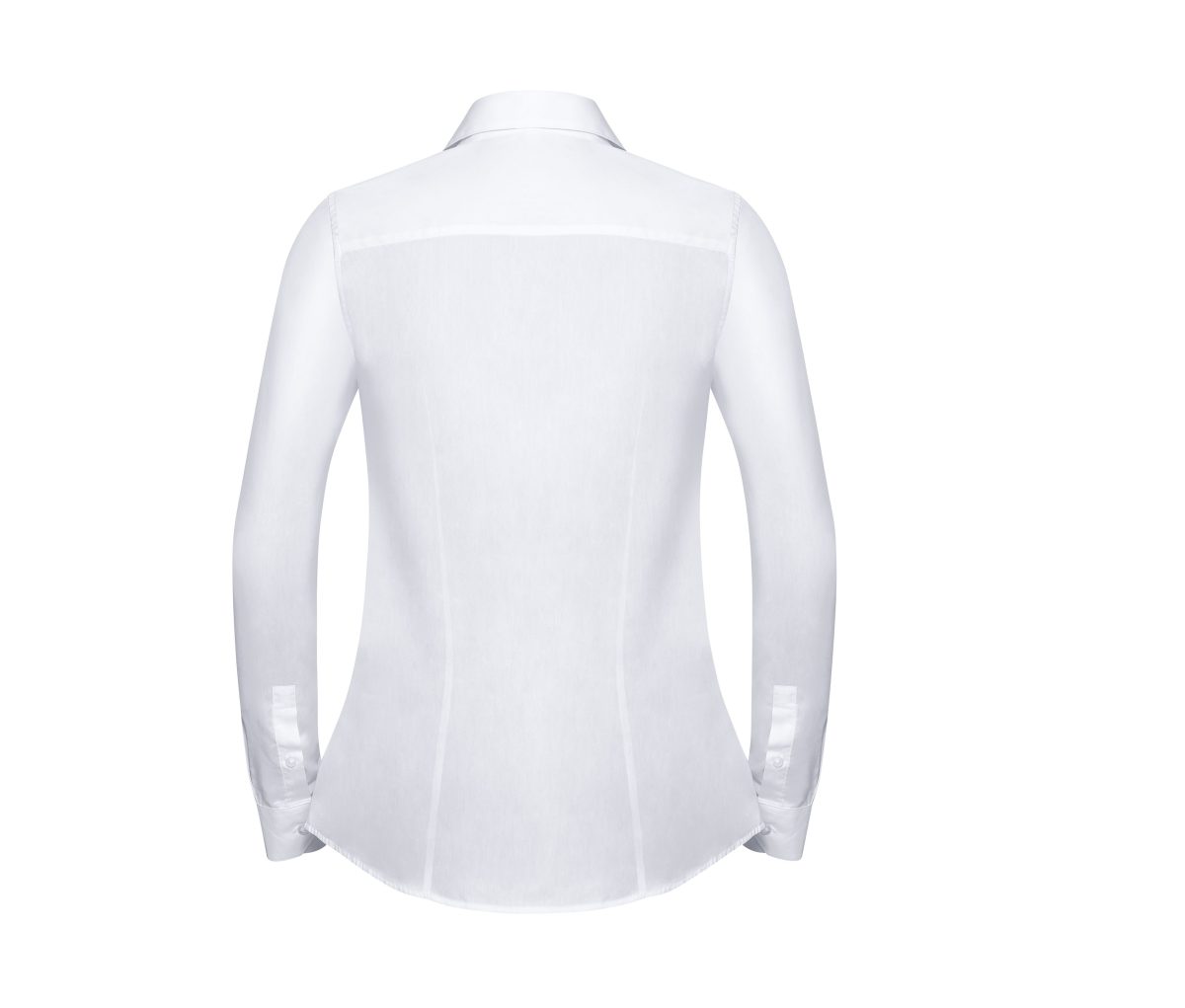 LADIES' LONG SLEEVE TAILORED HERRINGBONE SHIRT – Image 2