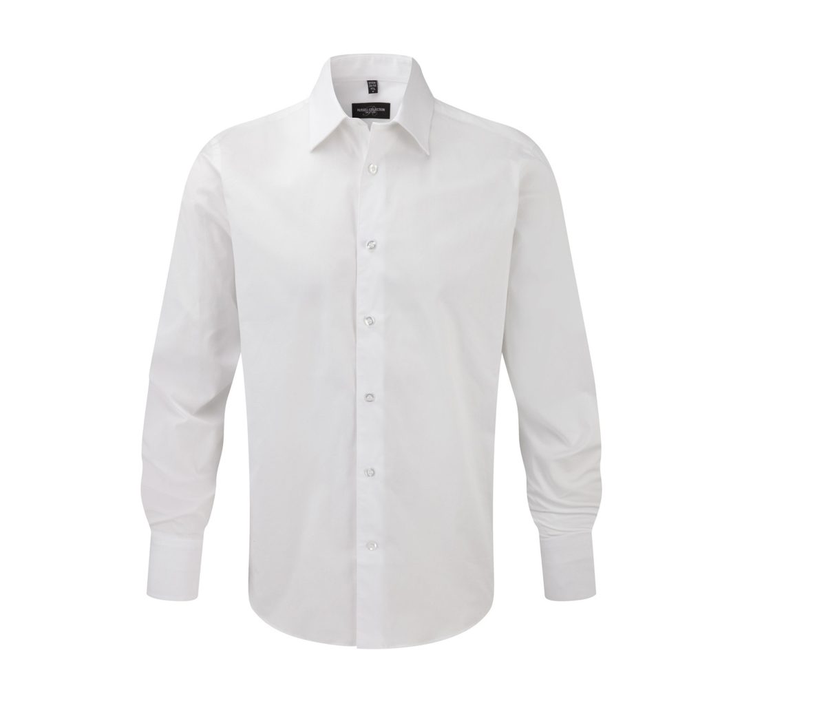 MEN'S LONG SLEEVE FITTED STRETCH SHIRT – Image 3