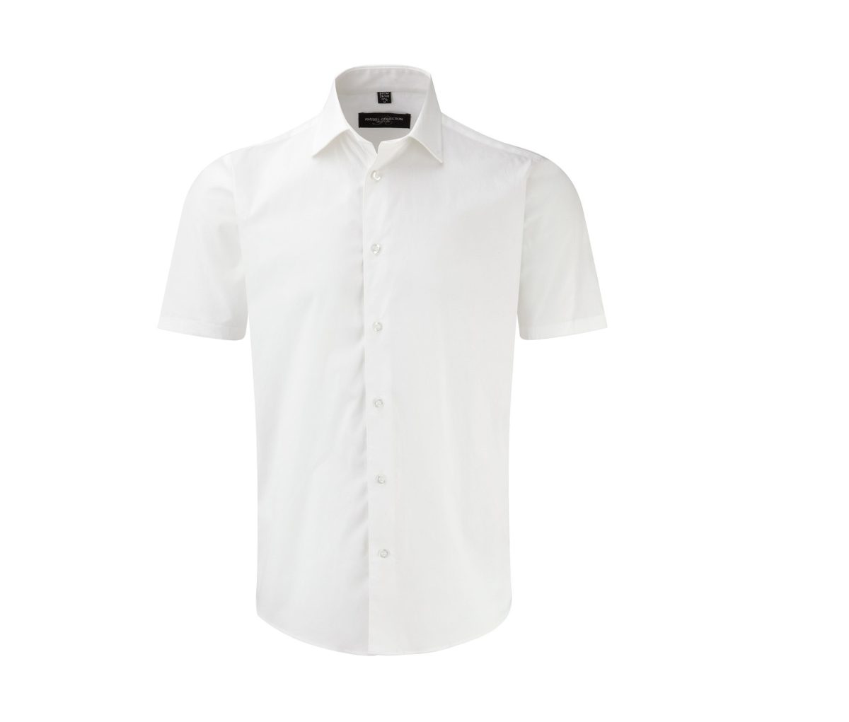 MEN'S SHORT SLEEVE FITTED STRETCH SHIRT – Image 3