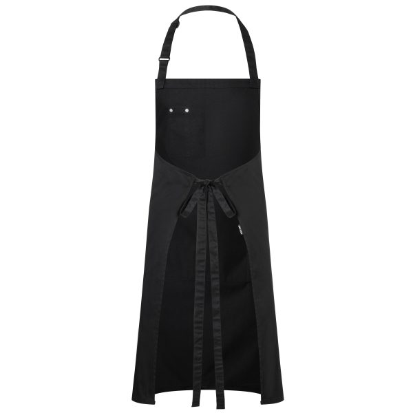 BIB APRON WITH BUCKLE AND POCKETS