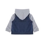 DENIM JACKET WITH HOOD