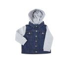 DENIM JACKET WITH HOOD – Image 2