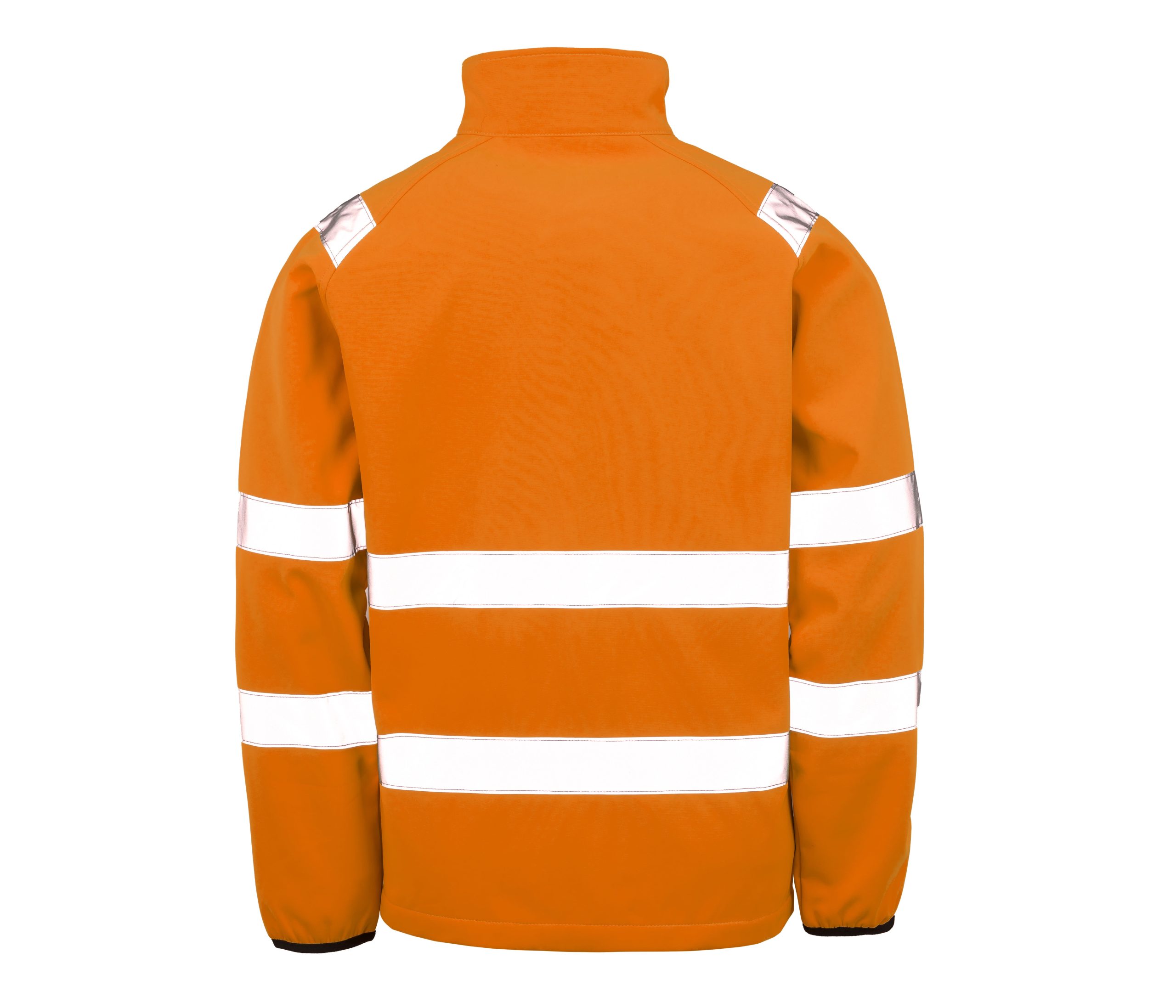 RS505X_2D_back RECYCLED PRINTABLE SAFETY SOFTSHELL – Image 1