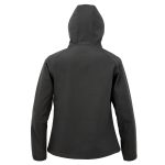 RECYCLED 3-LAYER PRINTABLE WOMENS HOODED SOFTSHELL