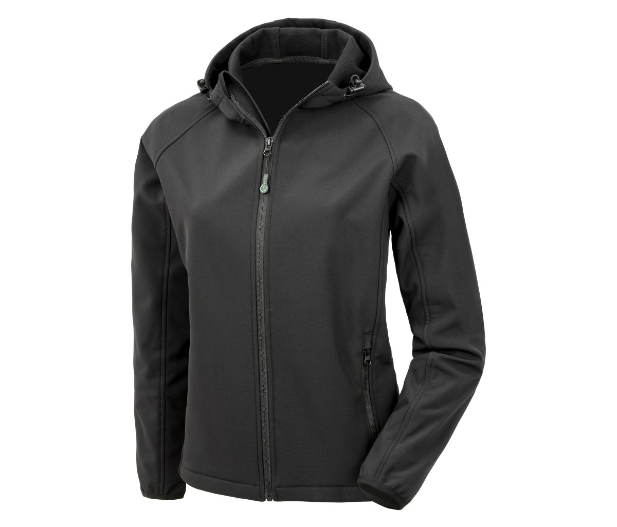 RECYCLED 3-LAYER PRINTABLE WOMENS HOODED SOFTSHELL – Image 2