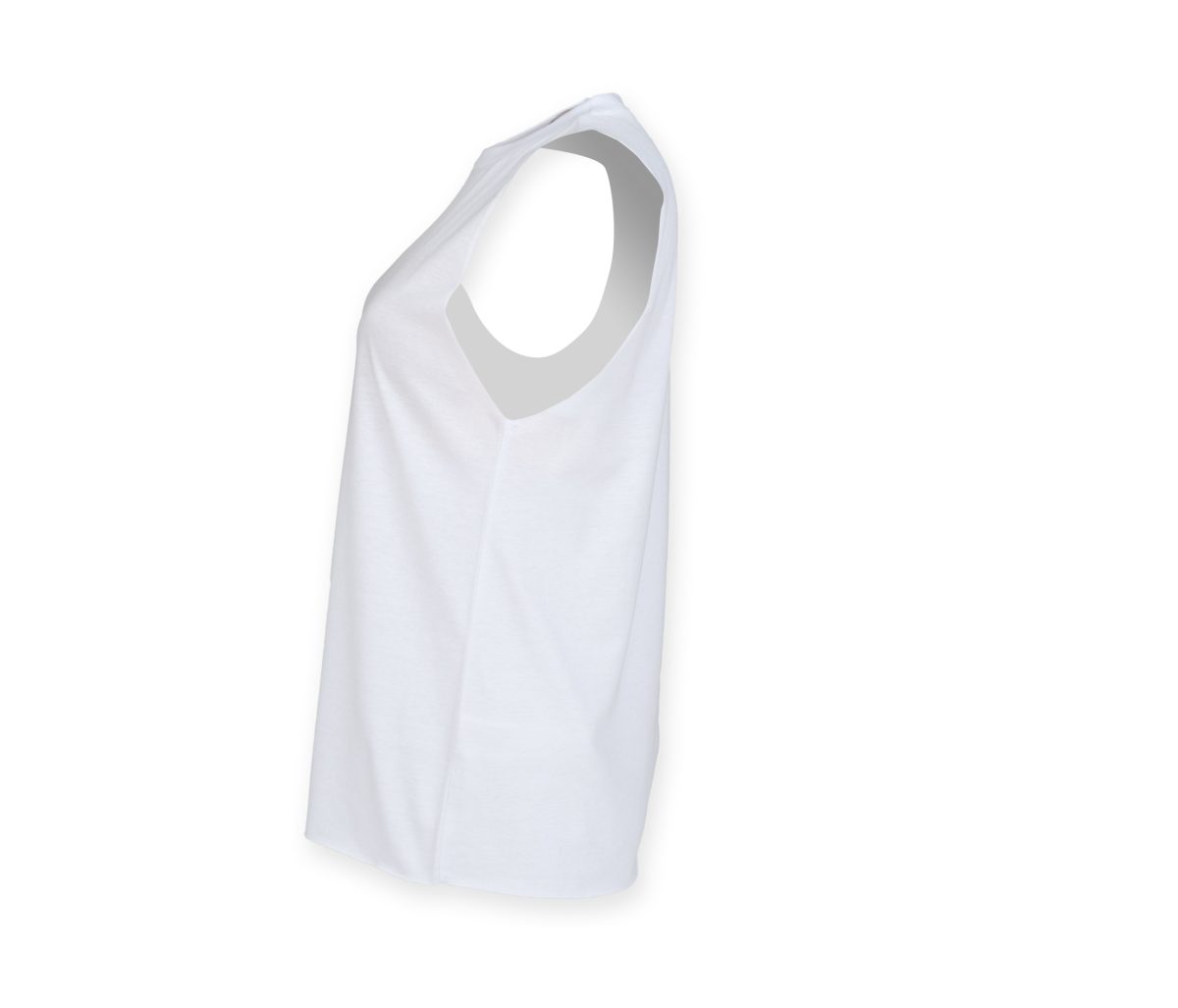 WOMEN’S HIGH NECK SLASH ARMHOLE VEST – Image 3