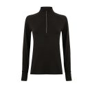 LADIES' LONG SLEEVED 1/4 ZIP TOP – Image 2