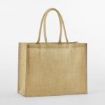 NATURAL STARCHED JUTE CLASSIC SHOPPER